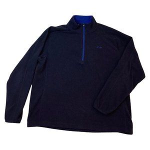 Champion Sweater Blue Fleece 1/4 Zip Pull Over Mens Size Large